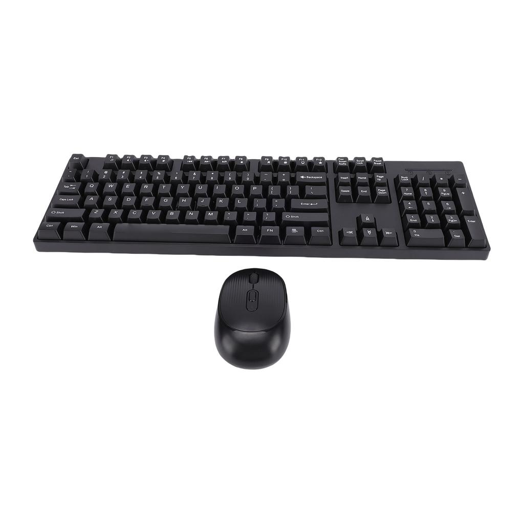 Wireless Keyboard and Mouse Combo 2.4 4 Keys Keyboard with Wireless Ergonomic Mouse for Computer PC