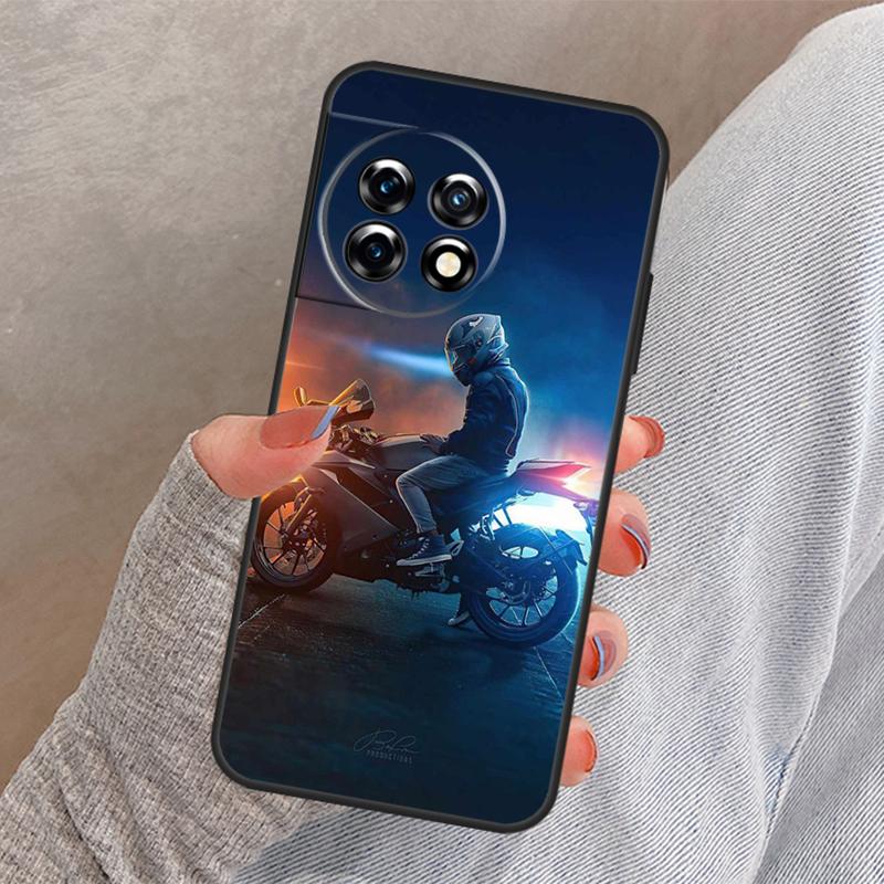Fashion Motorcycle Man Cover For OnePlus 13R 13 12 12R 11 10 Pro 8T 10T OnePlus Nord 4 CE 2 3 Lite N10 N20 N30 Case
