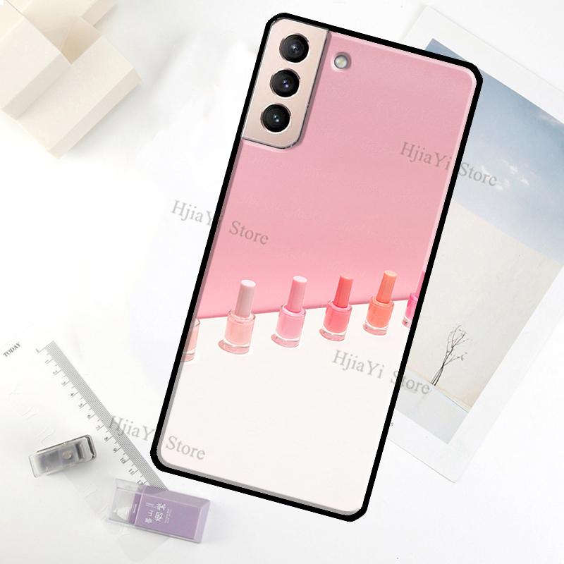 

Beautiful Nail Polish Enamel Color Case For Samsung Galaxy S23 Ultra Note 20 10 S9 S10 Plus S20 S21 FE S22 Ultra Phone Cover Note 10 Plus
