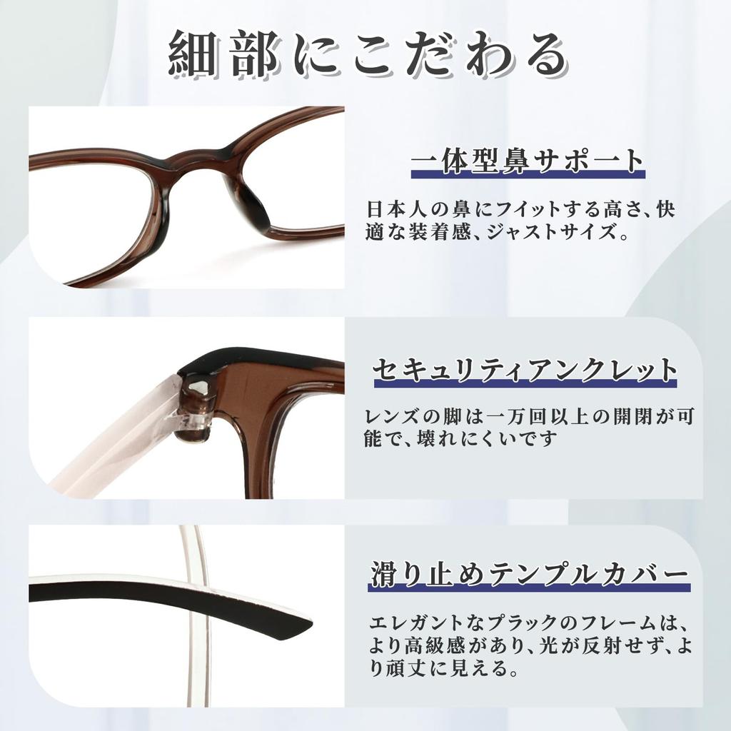 Stylish Lightweight Reading Glasses with Shape Memory Wellington Small for Reading and Blue Light Reading Glasses L602 [Zessilo] Frame, Frame, Frame,