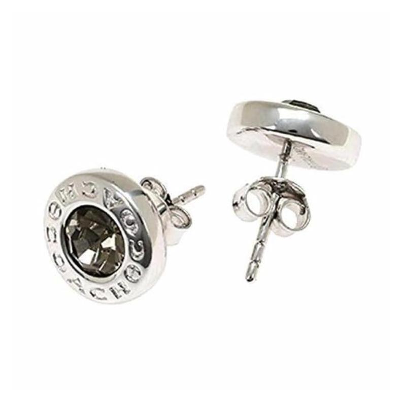 COACH Original design quartz earrings, same style for men and women, silver