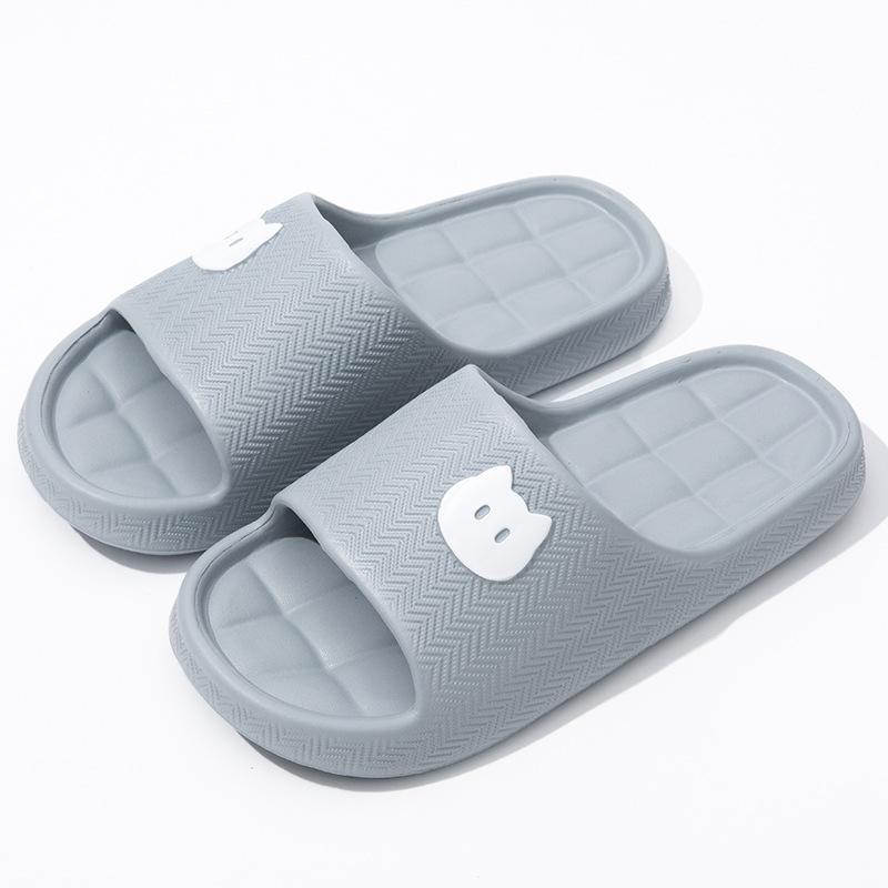 Summer Slide Slippers Women Men New Anti-Slip Bathroom Home Slippers Indoor House Shoes Shower Sandals