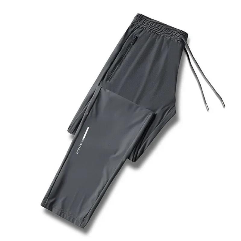 Ice Silk Breathable Men's Sports Pants Quick Drying Sweat-absorbing Comfortable Cool Outdoor Pants for Trousers