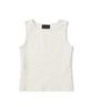 Ledeoli Ribbed Binding Tank Top [Black]