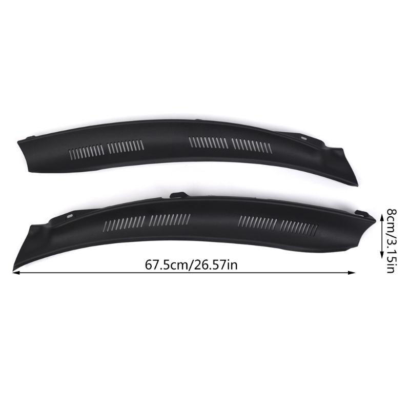 Front Hood Replacement Front Cover Vehicle Windshield Wiper Cowl Screen Cover Set 2108310958/2108311058 for W210 96-03