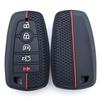 Shell For Ford Explorer Mustang Fusion Escape F150 F250 F350 F450 F550 Ford Raptor 5Buttons Silicone Leather Car Key Case Cover