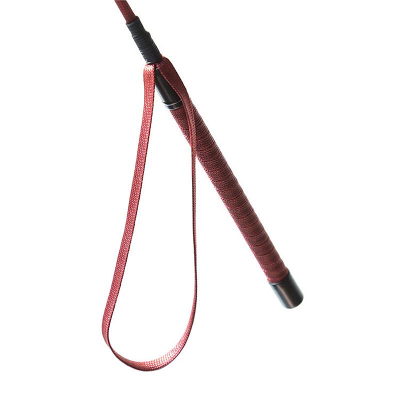 Pu Leather Long Straight Whip Flogger Paddle Horse Whip Training Riding Crop Whip With Anti-Slip Grip Equestrianism Horsewhip