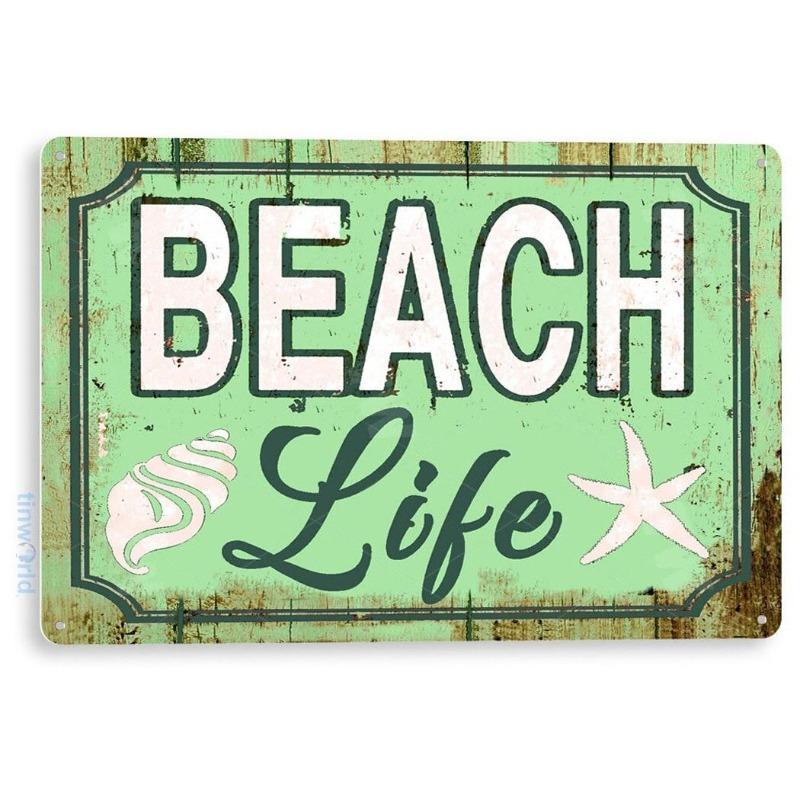Vintage Metal Tin Sign Kitchen Bar Cafe Wall Decor