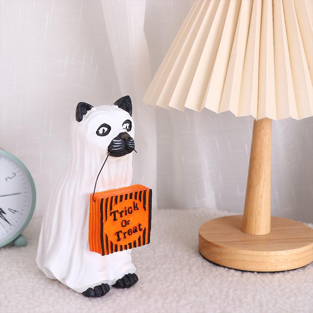 Cat Sweets Holder Dog Snack Storage Props Decoration Halloween Dog Elf Candy Bowl  Party