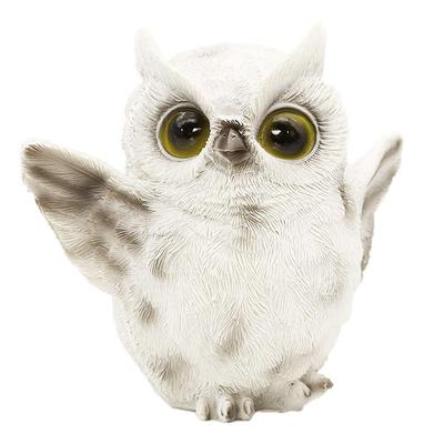 [Devalier] Mo01 Owl Figurine, Resin Owl, Perfect Gift for Birthdays (Flapping Owl Wings Lol)