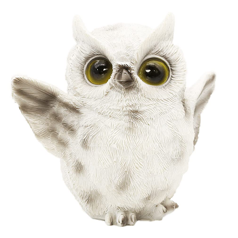 

[Devalier] mo01 Owl Figurine, Resin Owl, Perfect Gift for Birthdays (Flapping Owl Wings lol)