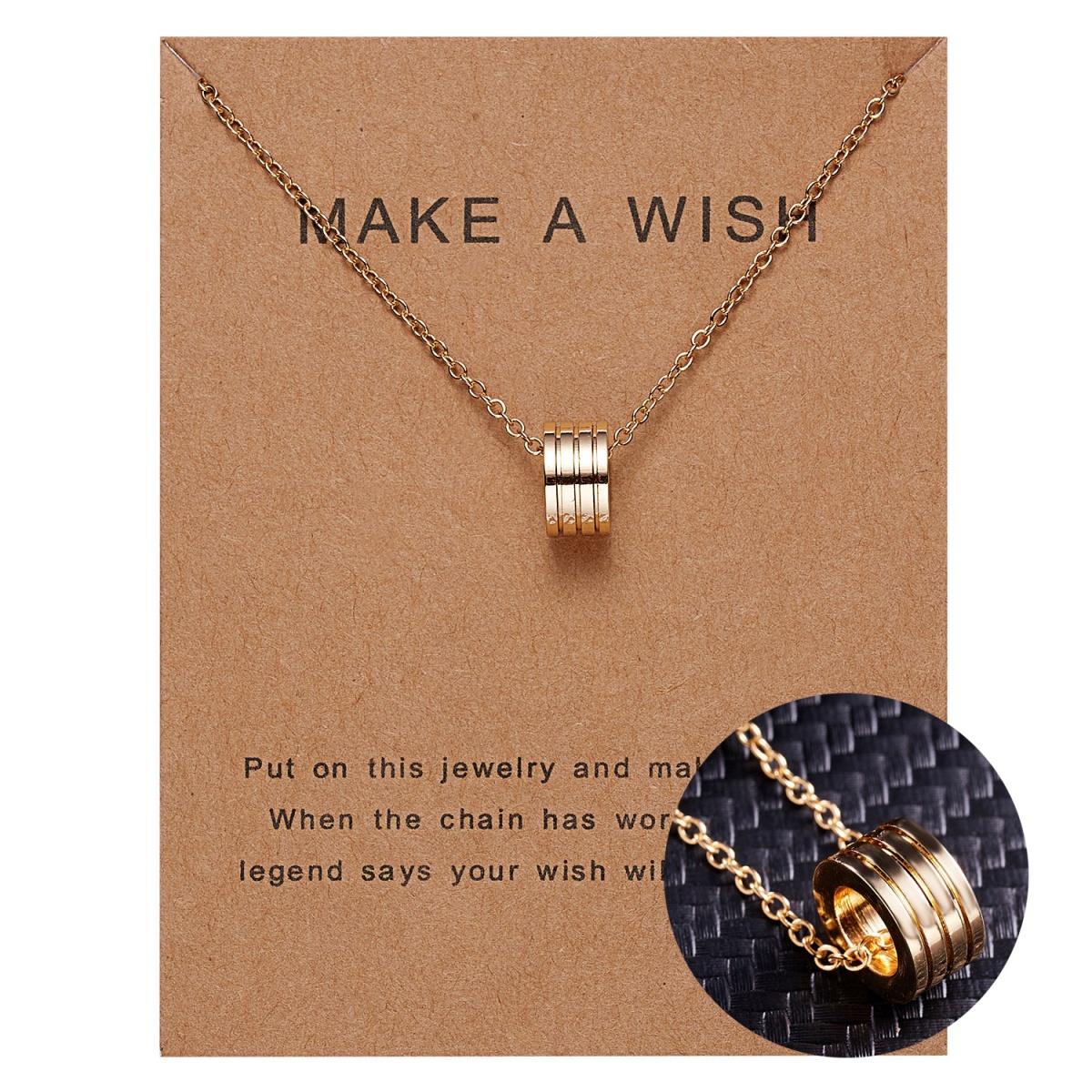 

Minimalist Gold Color Circle Pendant Necklace For Women Men Fashion Dainty Geometric Hollow Round Short Chain Choker Jewelry