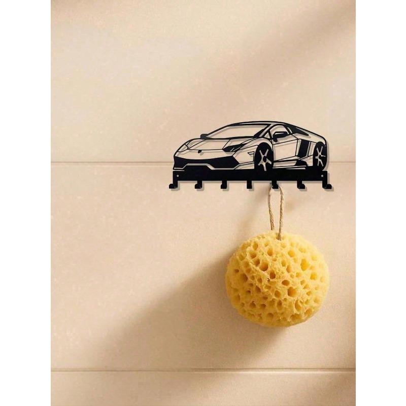 Wall Key Holder Mail Organizer 5 Hooks Modern Minimalist Space Saving Wall Mounted Home Office Entryway Storage Gift