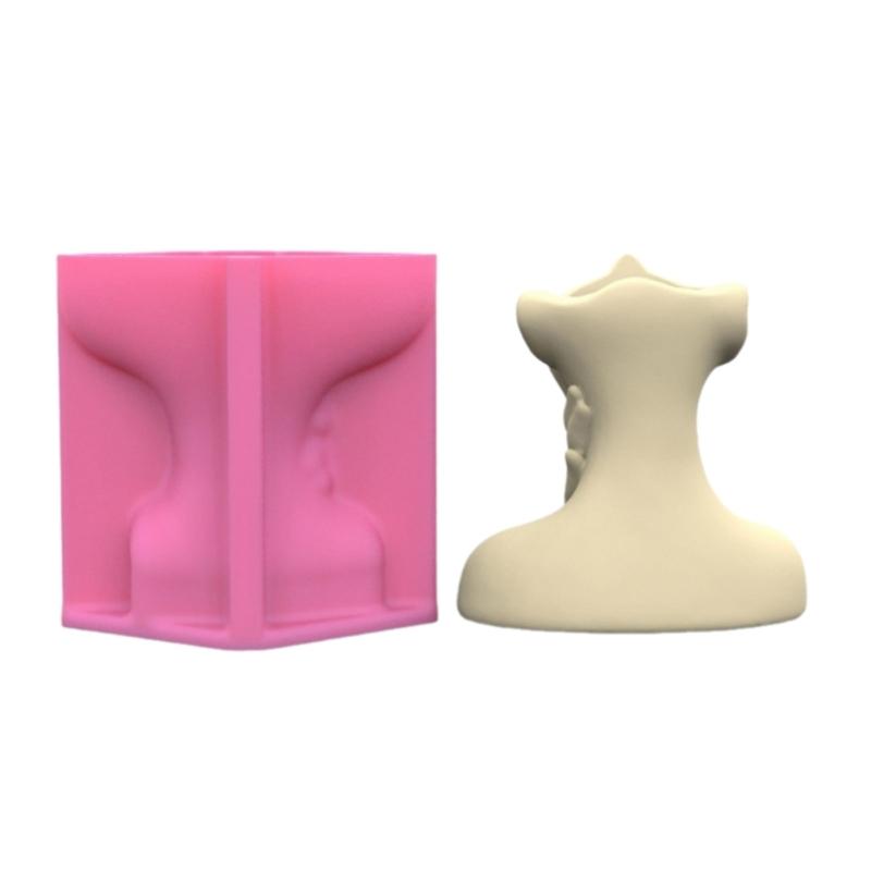 Abstract Portrait Flowerpot Mould Human Shaped Silicone Molds Succulents Planter Epoxy Resin Molds Indoor Home Decors