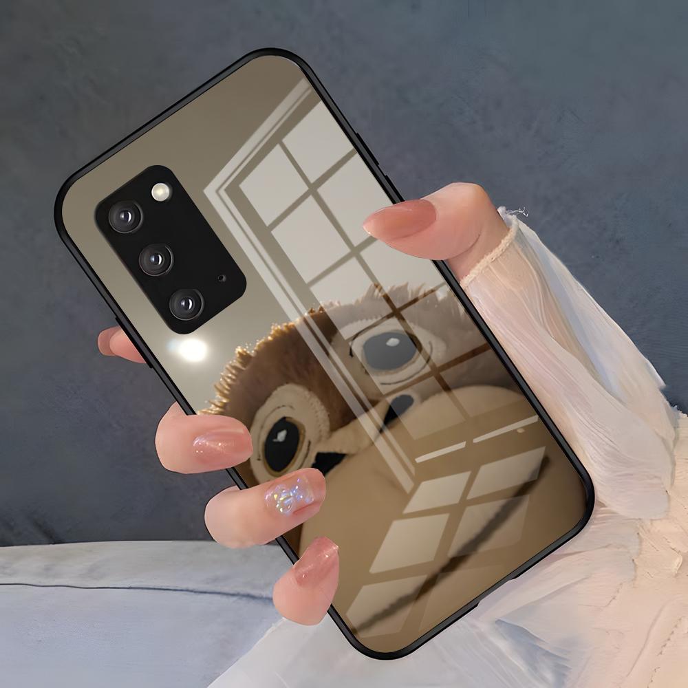 Funny Monkey Phone Case For Samsung S26 S25 Plus S20 S20 Plus S22 Ultra S23 FE S21 Plus S21 Ultra Glass Cover
