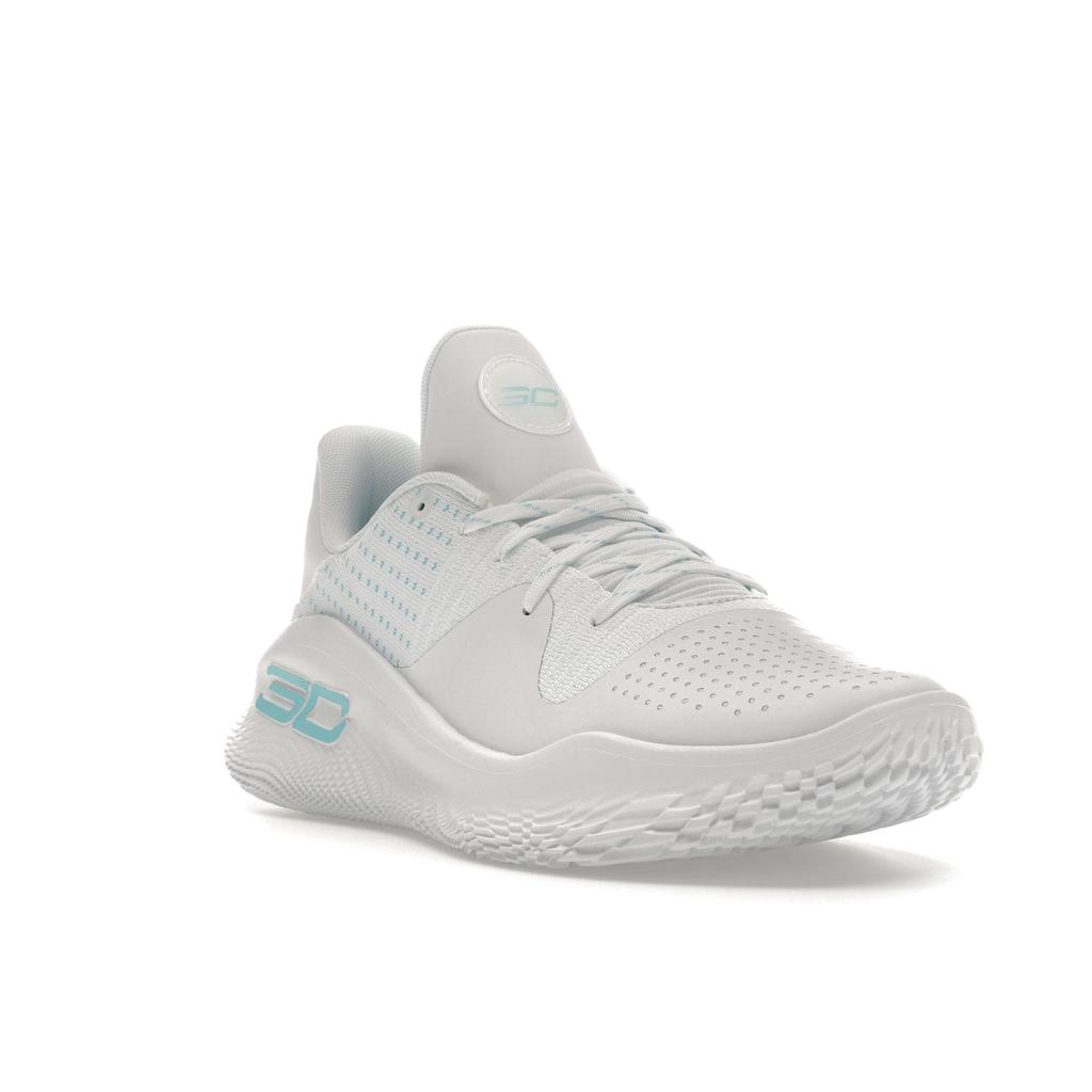 Under Armour Curry 4 Low FloTro April Showers Unisex Sneakers White Blue 3026620-100