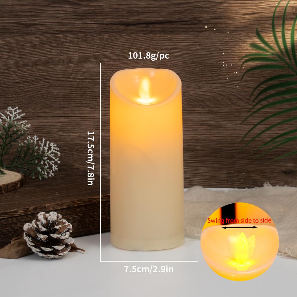 Flameless Votive სანთლები ბატარეით მომუშავე LED ჩაის ნათურები ელექტრო ყალბი სანთელი მოძრავი ფითილით საქორწინო წვეულების დეკორი სანთლები სანთლები