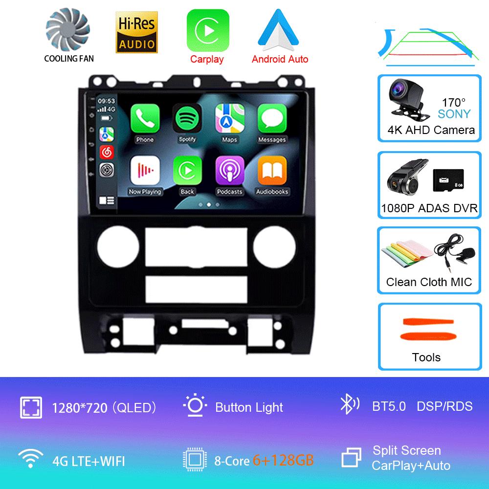 For Ford Escape 2007 2008 2009 2010 2011 2012 Android 14 Auto Multimedia Car Player Radio Navigation GPS Stereo No 2din Carplay