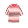 Spring New Women's Clothing American Style BM Fashionable All-Match round Neck Short Sleeve Stripes plus Size T-shirt 5644347