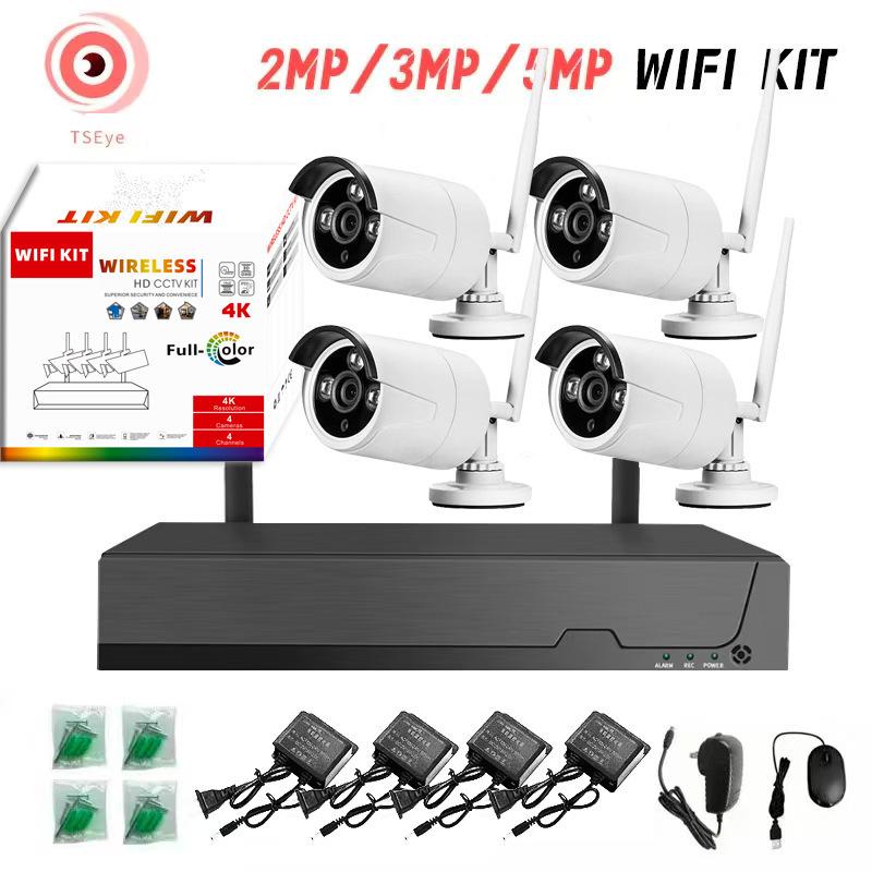 

5MP Бездротовий комплект NVR: 4/8-канальна система відеоспостереження з мобільним віддаленим переглядом