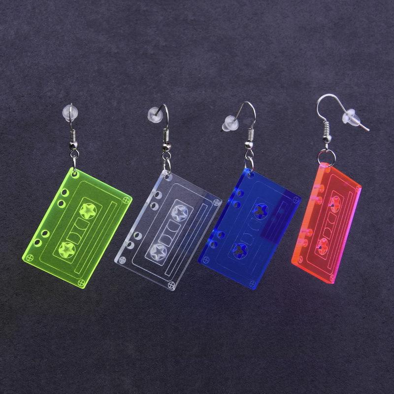 New Fashion Transparent Tape Drop Earrings For Women Girls Acrylic Hip Hop Long Big Dangle Earrings Pendientes Party Jewery Gift