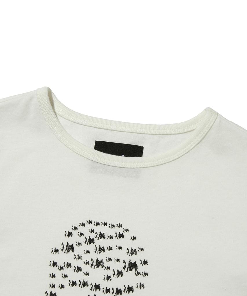 Seuweideu Albino Skull Crop Tee [Off White]