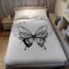 Ink Butterfly Drift Flannel Blanket Warm Soft Halloween Christmas Couch Warm Cozy Decorative Decor Gift for All Season