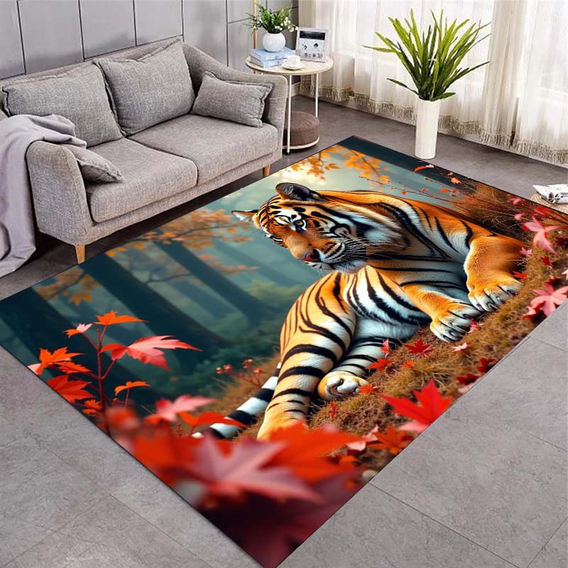 

Wolf Den Area Rug, Wolf Family Non-Slip Floor Mat for Living Room Bedroom Entrance Game Pad Camping 40x60cm( 15x23in )