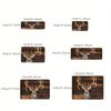 1Pcs Anti Fatigue Kitchen Rugs,Deer Print Waterproof Non-Slip Thick Cushioned Kitchen Mat Heavy Duty Comfort Standing Mat for Kitchen