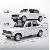 1/24 Russischer LADA 2106 Legierungsmodellauto Spielzeug Diecasts Metallguss Pull Back Musik Licht Auto Spielzeug für Kinder Fahrzeug