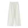 Designer Women's Wide-Leg High-Waist Pants - 2026 Spring Collection, Slimming Loose Straight Fit, Floor-Length Casual Drape Style