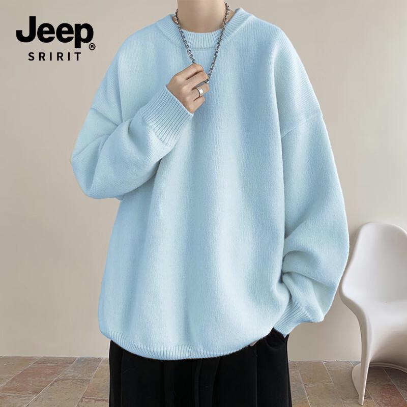 

JEEP SPIRIT Men s High Street Round Neck Pullover Sweater 2XL