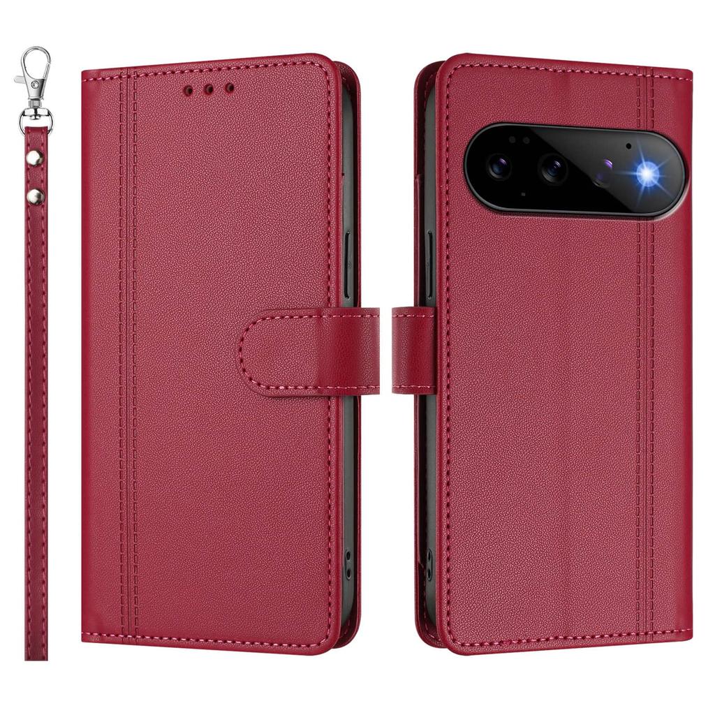 Wallet Case for Google Pixel 11 10 9 Pro XL 8 7 6 Pro 5 XL 4A 5G Card Holder Leather Flip Cover Magnetic Clasp Kickstand Case