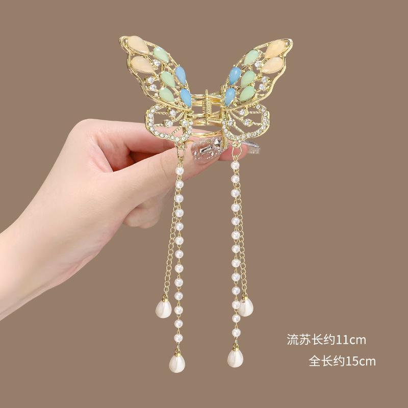 Pinces Crabe Requin Mode Fille Épingle à Cheveux Cheveux Femme Cristal Simple Pince à Cheveux Papillon Perle Gland Métal Pince à Cheveux Accessoires