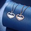 925 Sterling Silver Heart Pendant Necklace - Luxury Design Clavicle Chain, Valentine's Day Gift for Women
