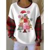 Christmas 3D Print Pullover Hoodie Womens Streetwear Loose Fit