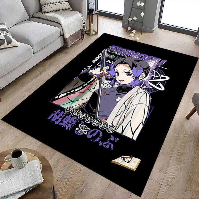 1PC Shinobu Kocho Butterfly Extra Large Non Slip Floor carpet, Office, family, bedroom, Studio Large Area Rug Indoor Rugs