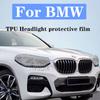 for BMW X1X2X3X4X5X6X7 Pre-cutting Headlight protective film Car Styling blackened Transparent Sticker Accessories anti-scratch