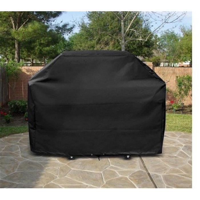 Barbecue Protective Cover - Waterproof - Anti-UV - Polyester - Black - 145x61x117cm