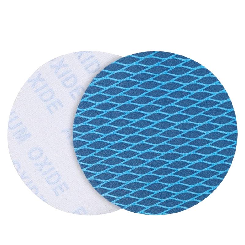 5" Diamond Flocked Sandpaper, 4" Round Self-Adhesive Anti-Clog Polishing Sheet for Wood and Wall.