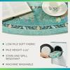 Teal Ocean Life Round Rug Vibrant Sea Creatures Jellyfish Dolphin Turtle and Coral