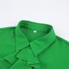 Blusas Mujer De Moda 2022 Summer rufflesTop Female Women Shirts Women's Green Shirt Blouses Tops Long Sleeve Chic Woman Blouse
