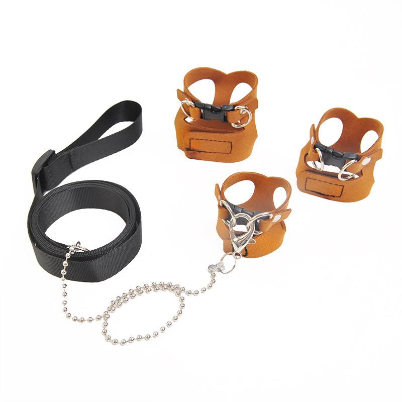 A three-piece set of three-piece anti-bite chest straps and anti-constricting straps for the two-piece vest squirrel leash