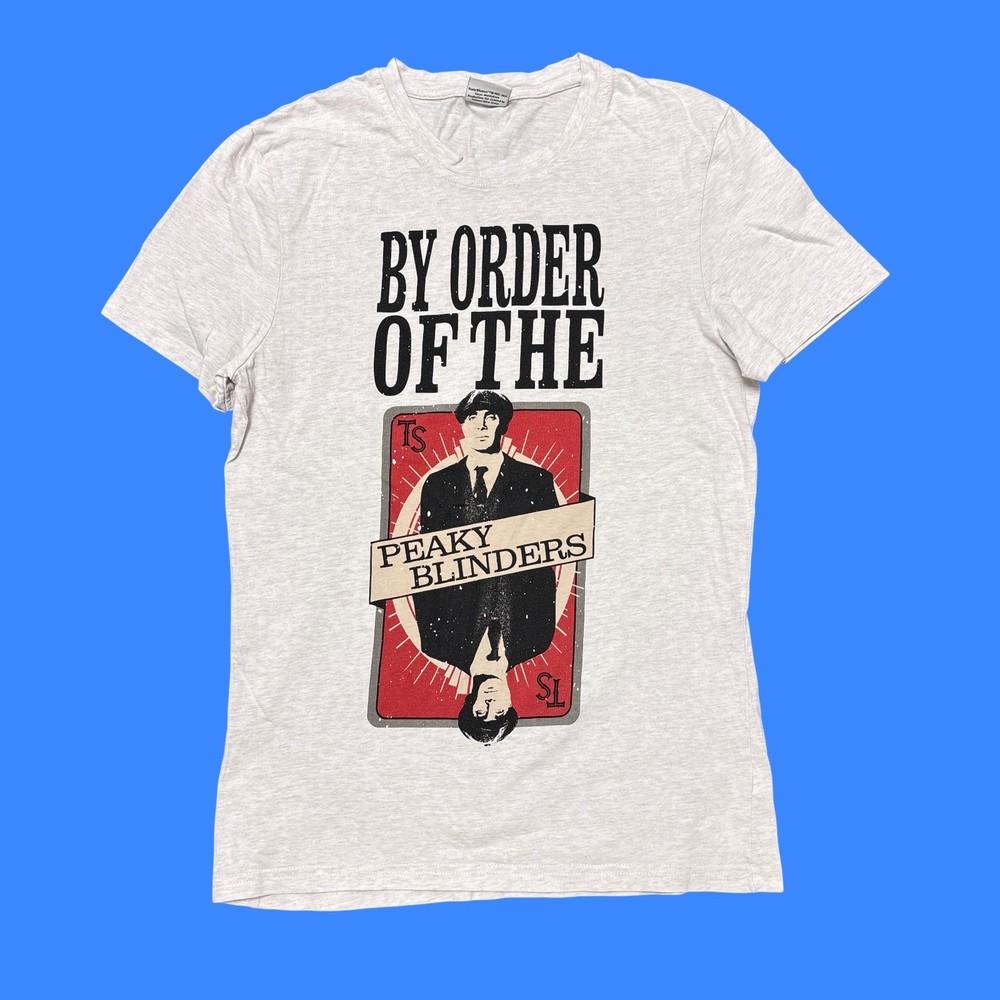 Peaky Blinders T Shirt Small Gray Tv Show Tommy Shelby Movie Promo Graphic Tee Unisex T-Shirt M
