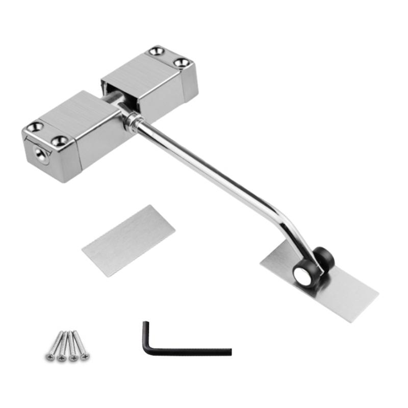 Self Closing Door Mechanism Heavy Duty Spring Loaded Door Closers Adjustable Tension Door Closers for Indoor/Outdoor Use