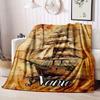 Sailboat Customize Your Name Blanket Warm Comfortable And Soft Blankets Are Suitable For Home Lunch Break Blanket Office Sofa Sofa Gift To Relatives