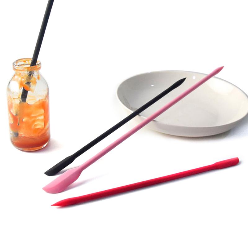 Mini Silikonspatel Tunn Burk Flaska Silikonskrapa Redskap Köksredskap