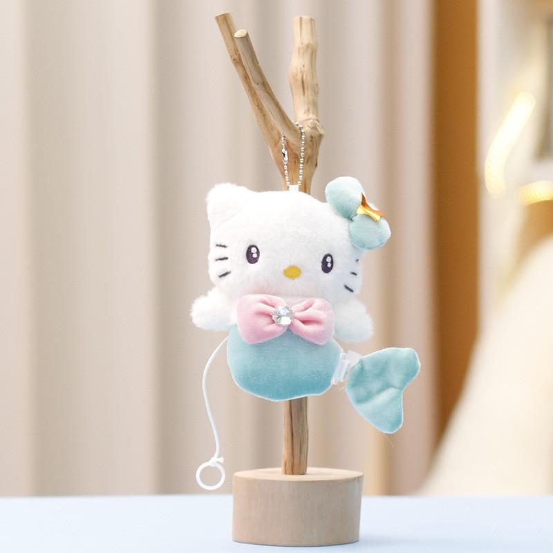 Hello Kitty Plush Keychain With Tailwagging Feature For Cute Collectibles