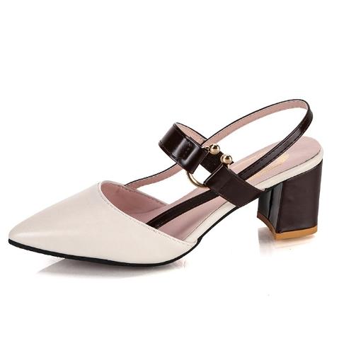 Mote Damesko Damesandaler 2024 Sommer Nye Spisse Chunky Sandaler Pluss Størrelse Dame Mote Høye Hæler Damesko Sandaler