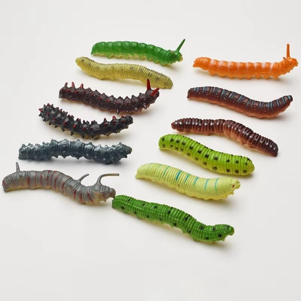 12 Pcs/Set Plastic Simulation Snake Lifelike Simulation Animal Model  Kids Gifts,Toys Games